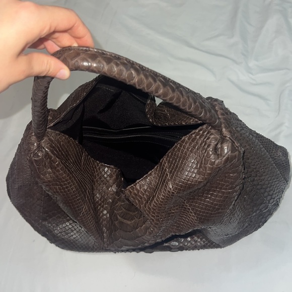 BYRON New York Genuine Python Large Hobo Bag - Picture 4 of 5